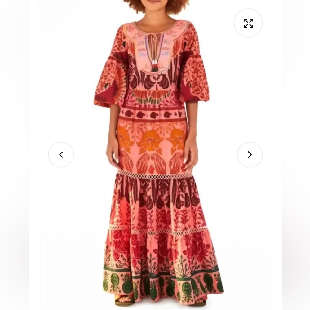 FARM Rio Ainika Vibrant Floral Maxi Dress - Never Worn!